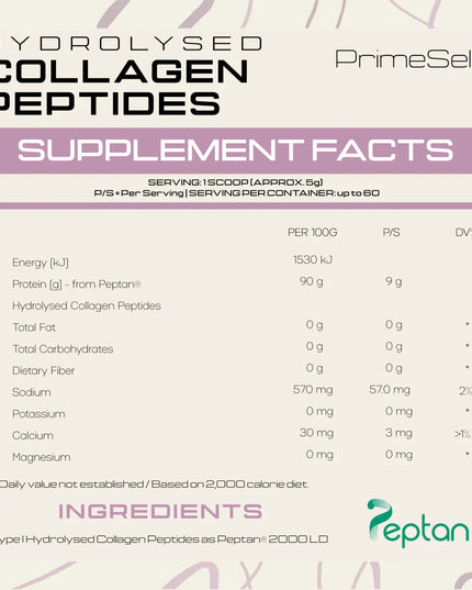 Hydrolyzed Collagen Peptides PrimeSelf