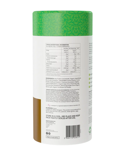 50 Organic Superfood Drink Mix Raw Chocolate Nature's Nutrition