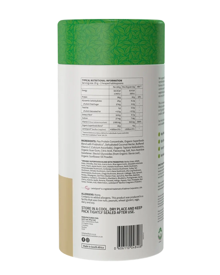 50 Organic Superfoods Drink Mix Coconut Vanilla Nature's Nutrition