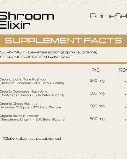 Shroom Elixer Powder PrimeSelf