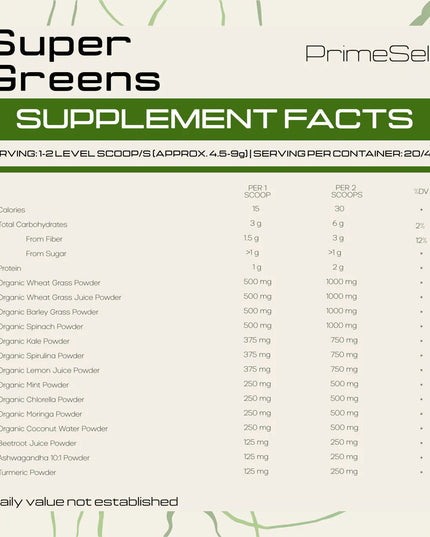 Organic Super Greens PrimeSelf