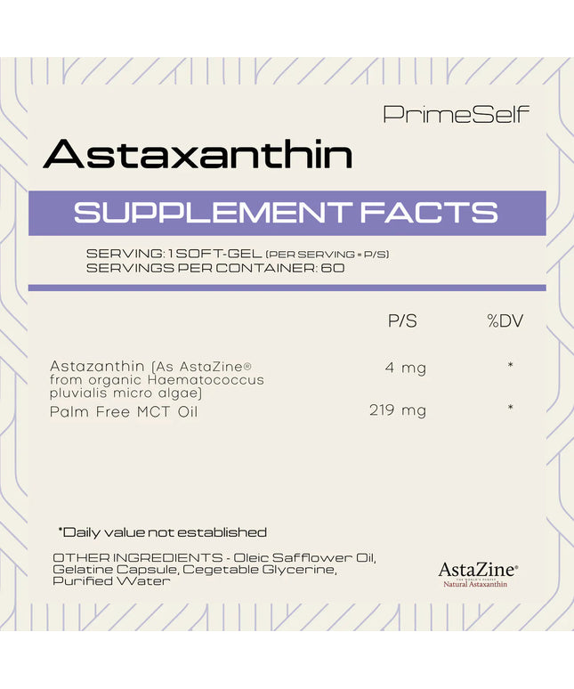 Organic Astaxanthin PrimeSelf